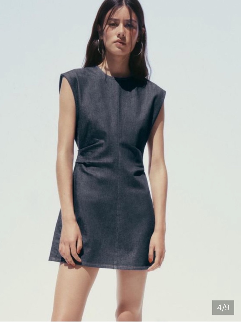 Zara Sleeveless Denim Mini Dress